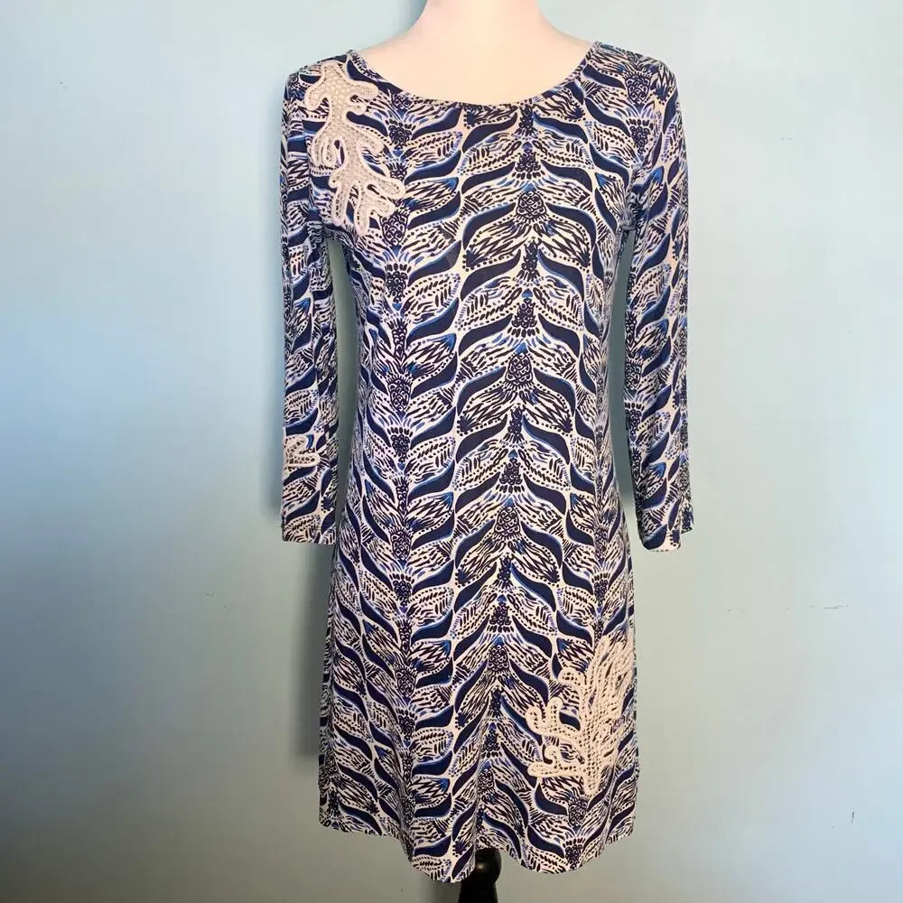 Lilly Pulitzer A Mermaids Tale Marlowe Dress Size XS - Picture 2 of 10